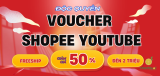 Cách nhận Voucher Shopee YouTube 2026 chỉ với vài bước